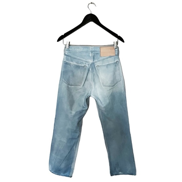 Rag & Bone Maya High Rise Ankle Straight Jeans in Raven Foil - Picture 3 of 7